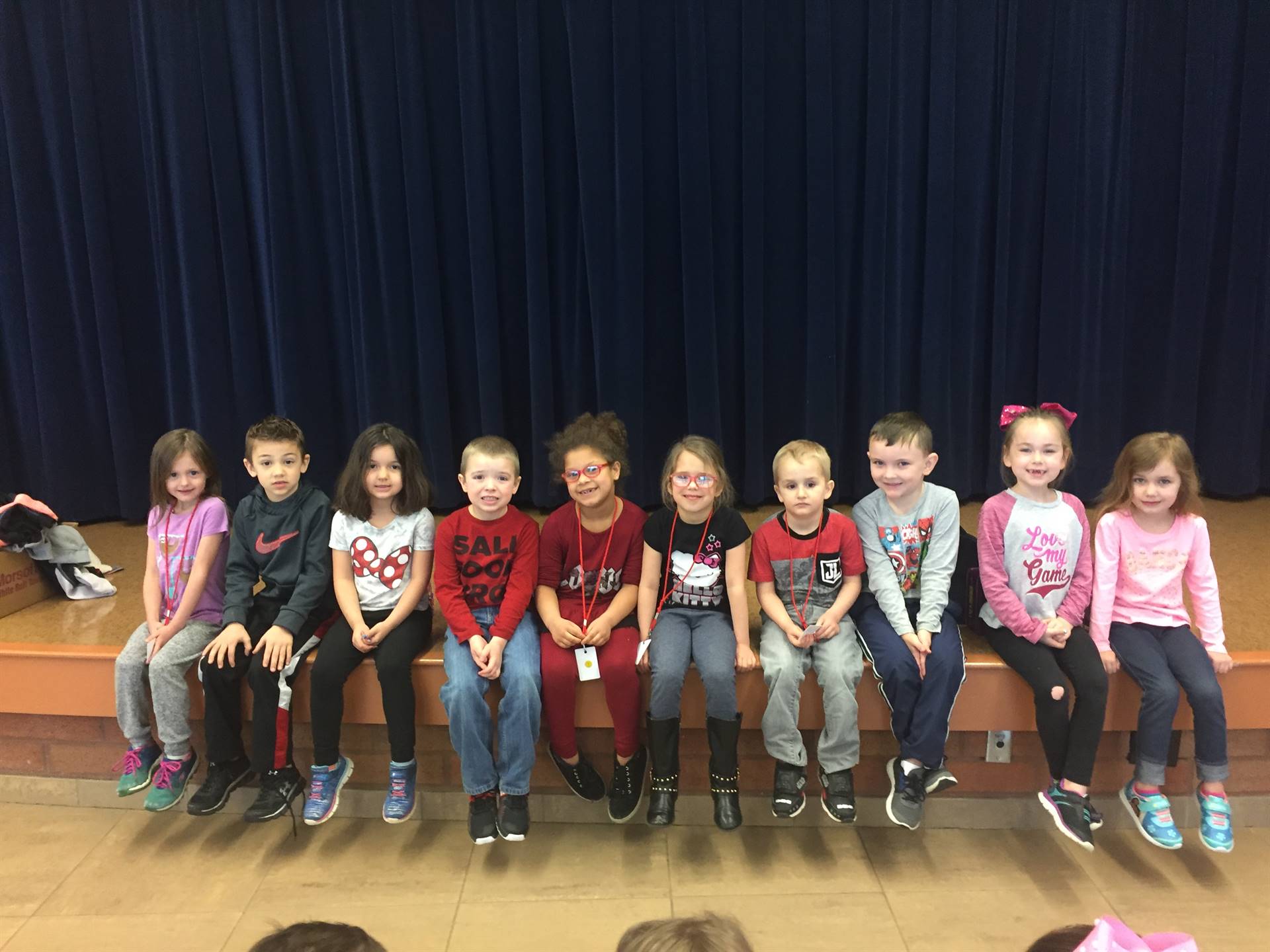 March 2018 Student of the month Kindergarten