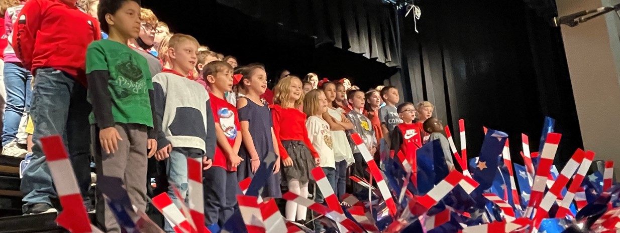 Students honor Veterans during a special concert