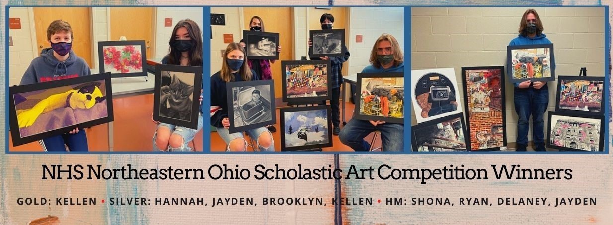 NHS Students Win Multiple Awards at the Northeast Ohio Scholastic Art Competition