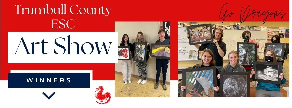 Multiple McKinley High students win awards at the Trumbull County ESC Art Show