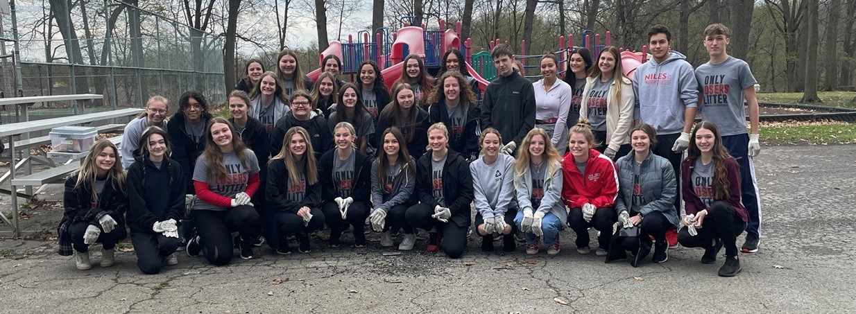 McKinley High Students Clean Stevens Park for Earth Day