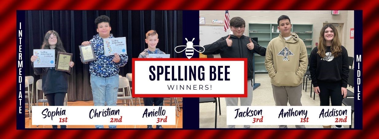 Congratulations NIS and NMS Spelling Bee winners!