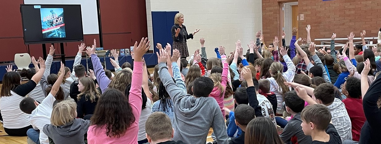 Author Candance Fleming visits Niles Intermediate