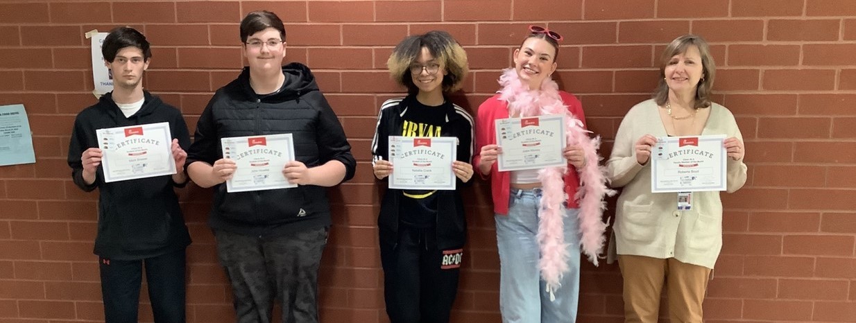 Congratulations to our Chik-Fil-A Students and Staff of the Month for the month of February!