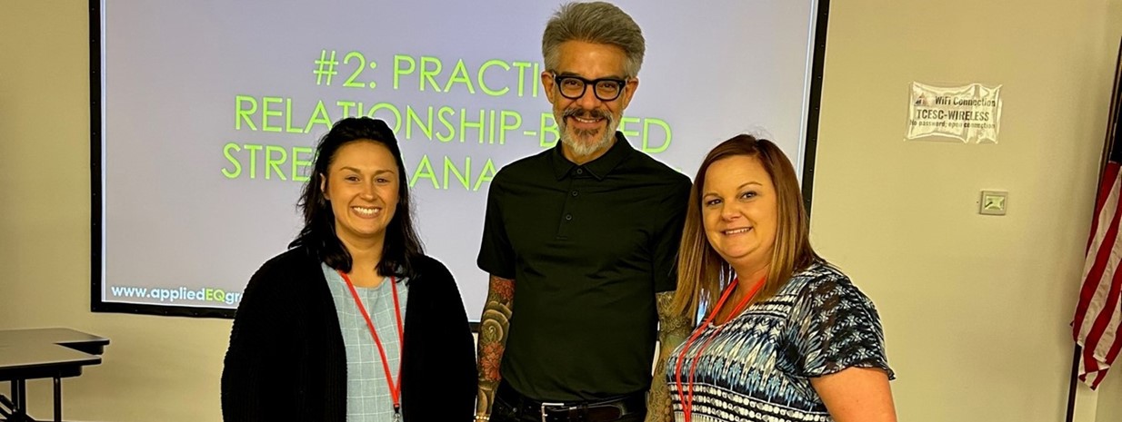 District Social Workers gain valuable insight on attendance and truancy issues from Dr. Adam Saenz