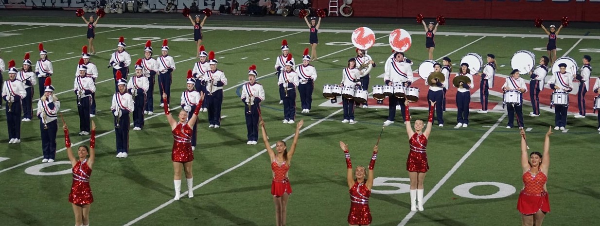 The Marching Dragons perform at Band Night!