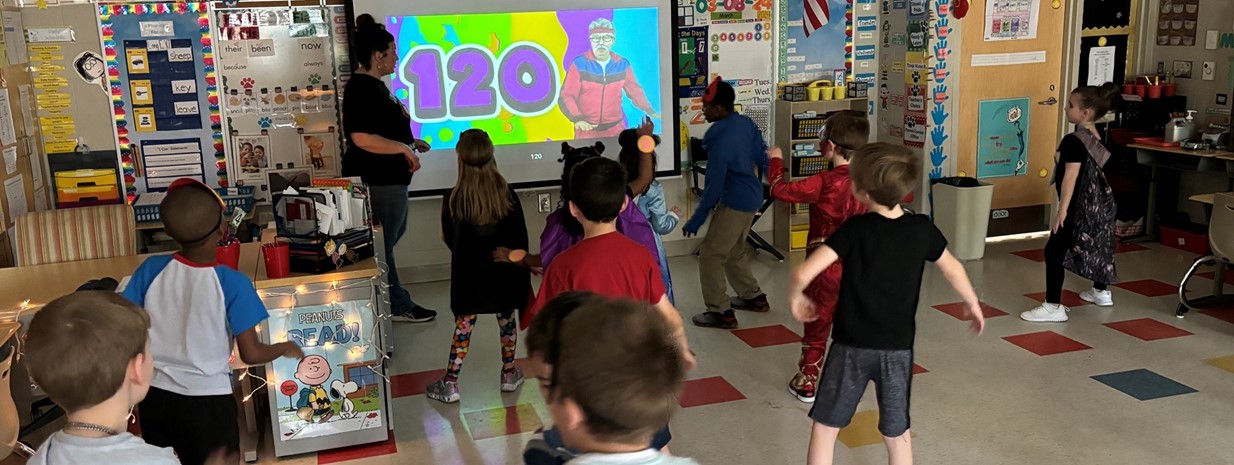 Students celebrate the 120th day of school with fun activities!