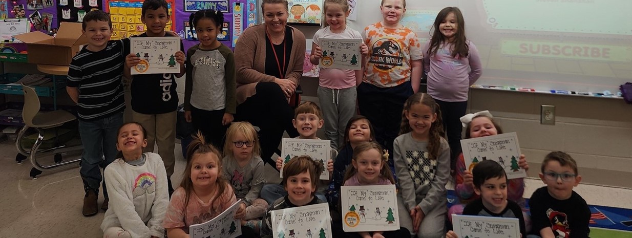 Kindergarten students have their stories published!