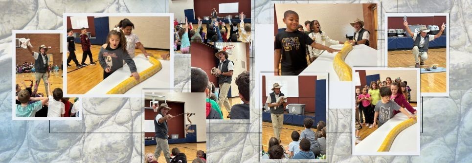 Students get up close looks at animals and reptiles!