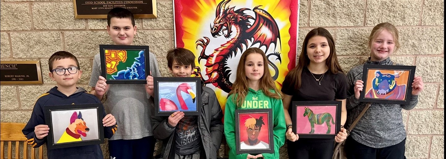 NMS student artwork on display at The Butler!