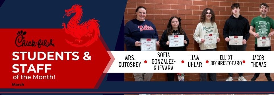 McKinley High students of the Month - march